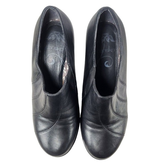 Dansko Women's Black Leather Heels, Size 8.5 (EU 39) - Picture 7 of 9